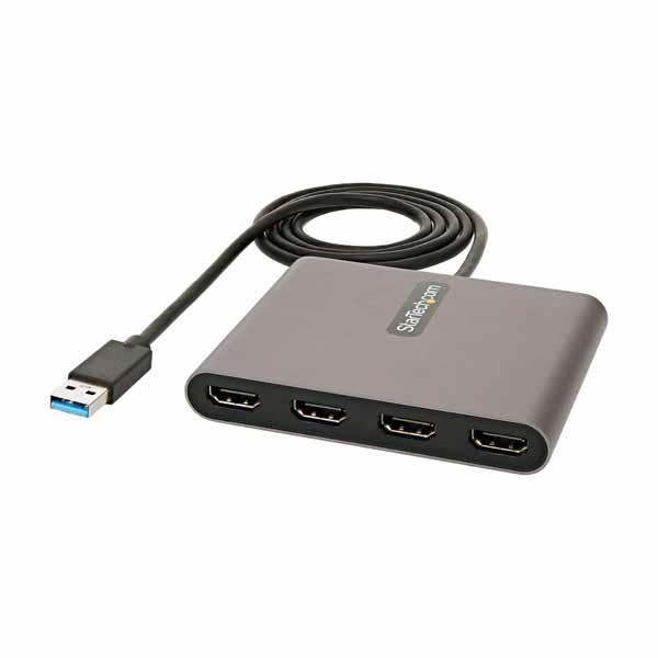 StarTech USB3.0接続クアッドHDMIディスプレイ変換アダプタ / USB-HDMI 4...