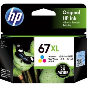 HP HP67XL インクカートリッジ カラー｜3YM58AA