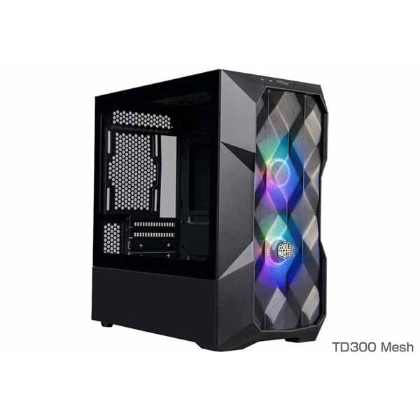 Cooler Master TD300 Mesh ミニタワー型PCケース ブラック｜TD300-KG...