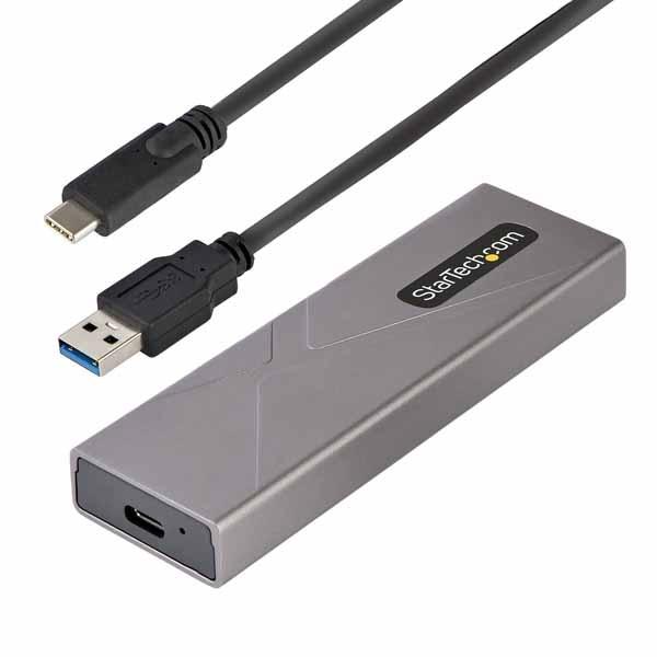 StarTech USB-C 10Gbps-M.2 NVMe &amp; M.2 SATA SSD 外付けケ...