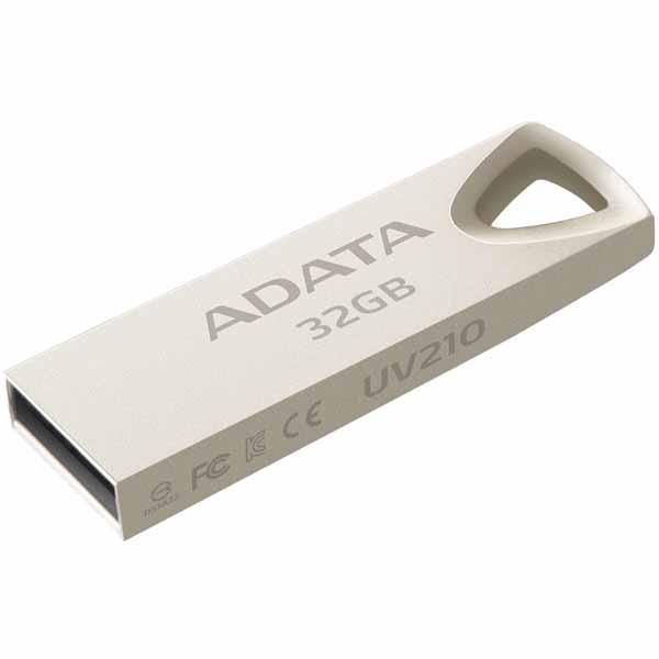 ADATA UV210 USBフラッシュドライブ 32GB USB2.0 メタリック仕上げ｜AUV2...