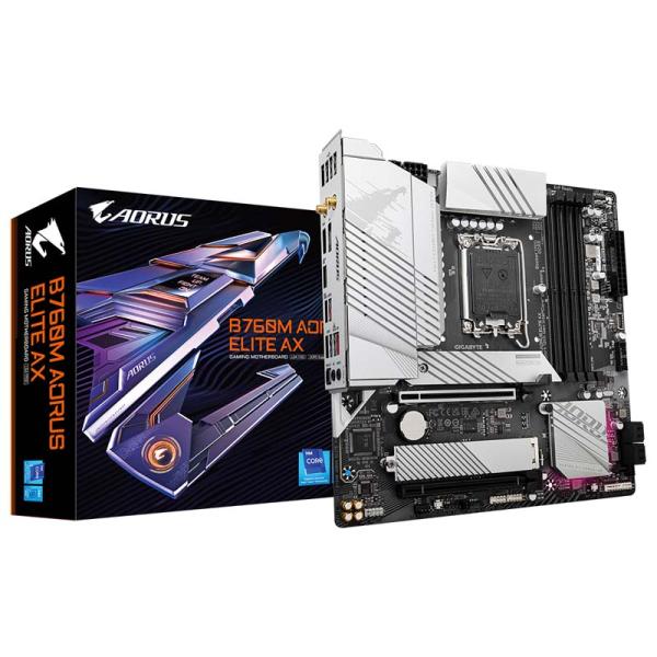 GIGABYTE B760M AORUS ELITE AX 第13 &amp; 12世代 Intel Cor...