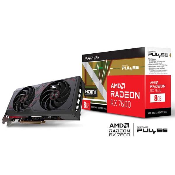SAPPHIRE PULSE RADEON RX 7600 GAMING 8GB GDDR6 グラフ...