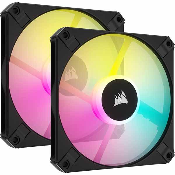 Corsair CORSAIR AF120 RGB SLIM Dual Pack with Ligh...