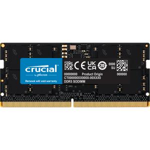 Crucial 16GB(16GBx1) DDR5 4800MHz (PC5-38400) CL40 (16Gbit) SODIMM｜CT16G48C40S5