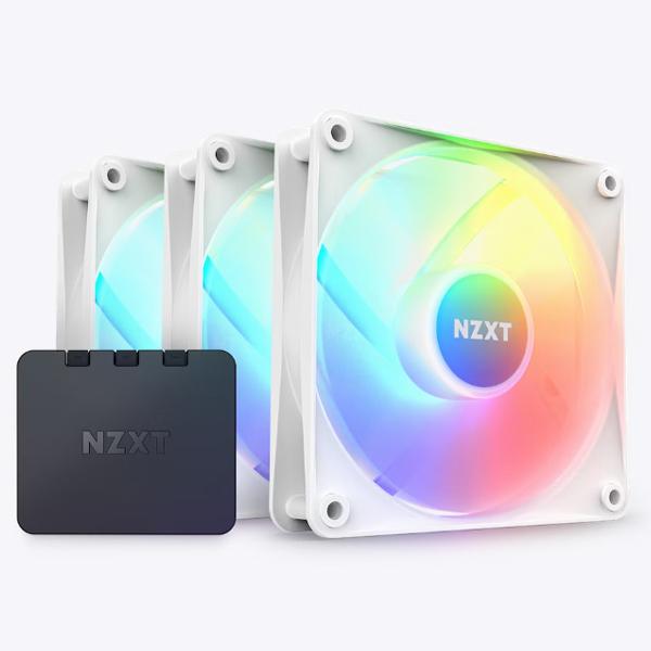 NZXT F120 RGB CORE TRIPLE PACK &amp; RGB Lighting Cont...