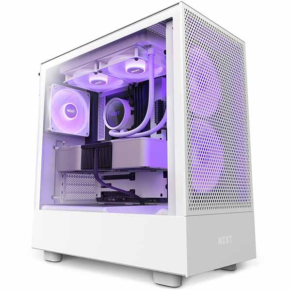 NZXT H5 Flow RGB ATX ミドルタワーケース [White] ホワイト｜CC-H51...