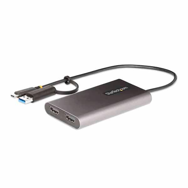 StarTech ディスプレイアダプター/USB-CまたはUSB 3.0接続/デュアルモニター｜10...