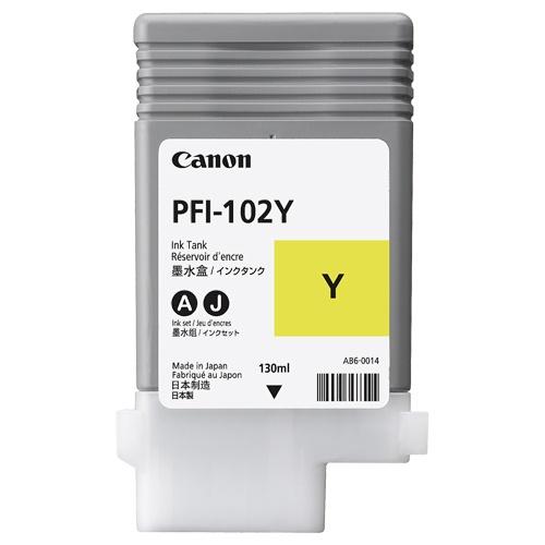 CANON 染料イエローインク 130ml PFI-102Y iPF755/750/710/700/...