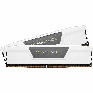 Corsair 32GB(16GBx2) DDR5 6000MT/s (PC5-48000) 36-44-44-96 UDIMM XMP 3.0 VENGEANCE DDR5 ホワイト PCB 1.4V｜CMK32GX5M2E6000C36W
