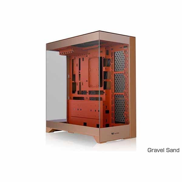 Thermaltake CTE E550 TG Gravel Sand 3面強化ガラスパネルのピラー...