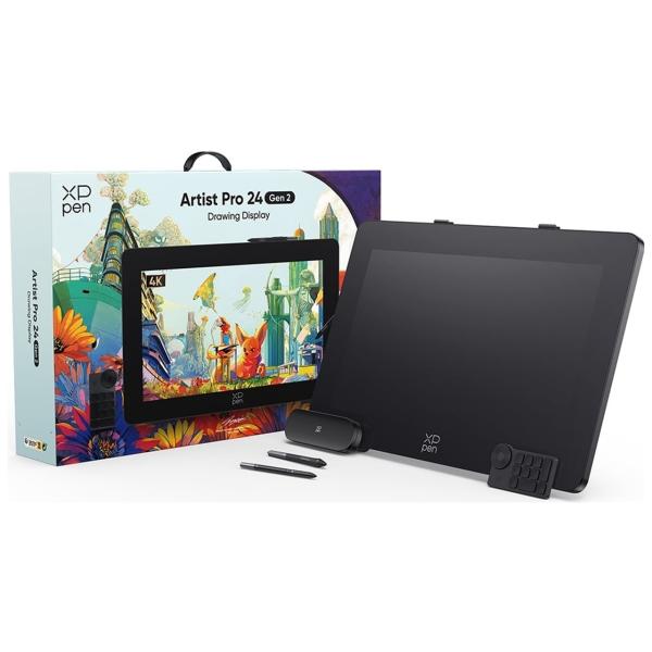 XP-PEN Artist Pro 24(Gen2) 4K 筆圧感知16384レベル対応 液晶タブレ...