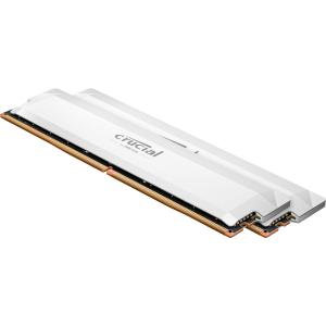 Crucial Pro OC 64GB Kit (2X32GB) DDR5-6000 UDIMM CL40 White｜CP2K32G60C40U5W