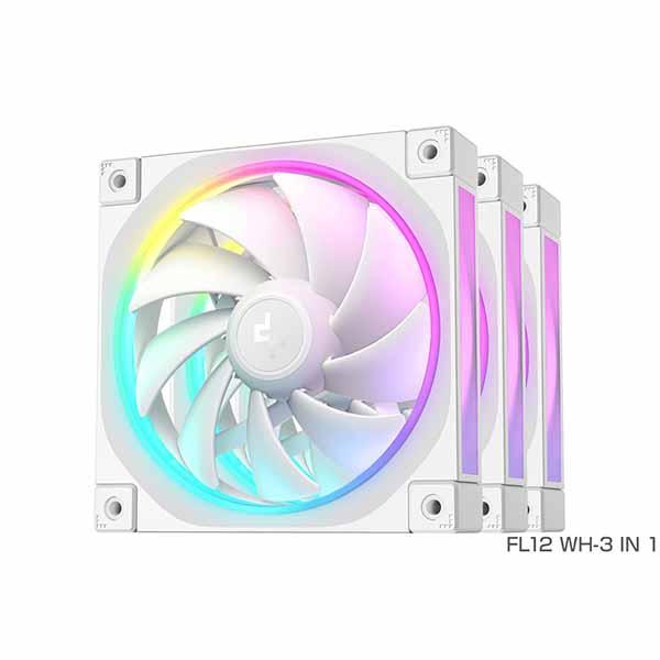 Deepcool FL12 WH-3 IN 1 120mmx3 ホワイト｜R-FL12-WHAPN3...