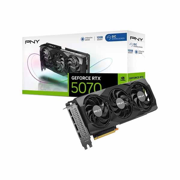 PNY GeFORCE RTX 5070 12GB Overclocked TripleFan グラ...