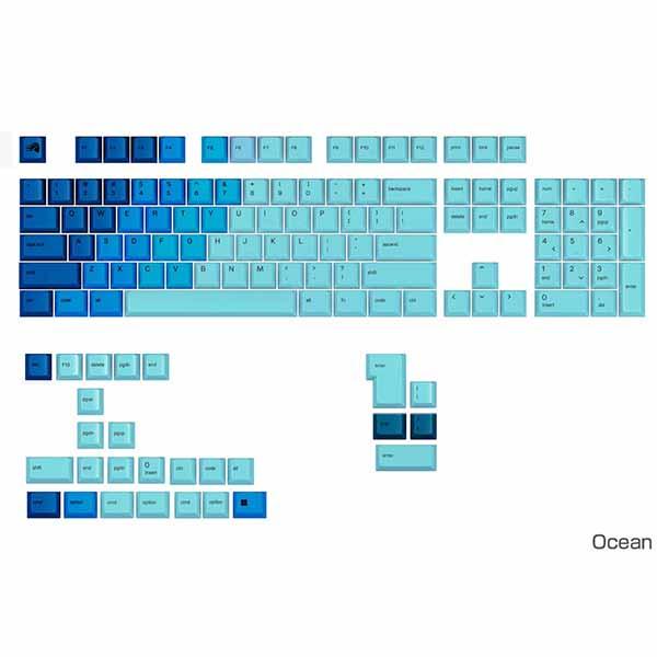 Glorious GPBT Gradient Keycaps - Ocean - US - Reta...