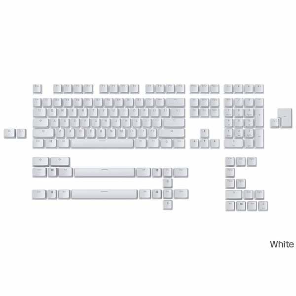 【アウトレット特価・新品】Glorious Aura Keycaps v2 - White キーキャ...
