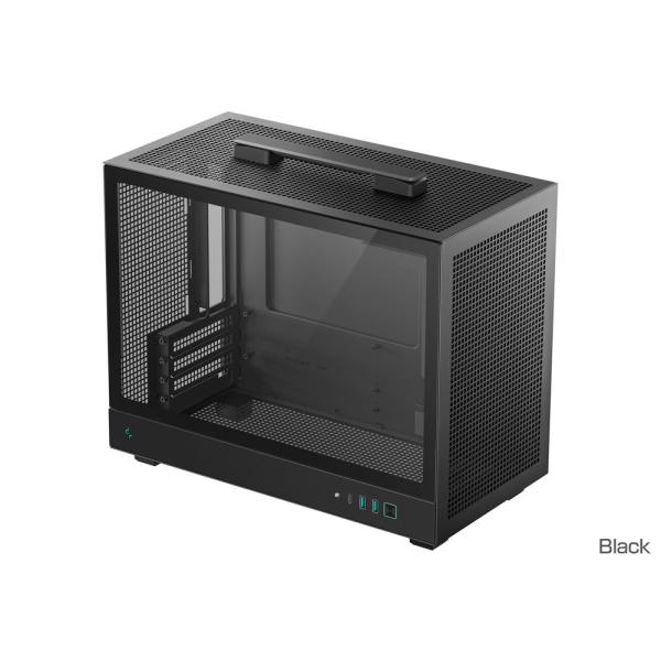 Deepcool CH160 PLUS キャリーハンドル搭載 ミニタワー型PCケース ブラック｜R-...