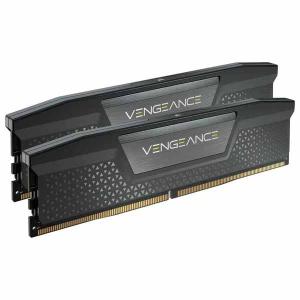 Corsair 64GB(32GBx2) DDR5 6400MT/s (PC5-51200) 42-52-52-104 UDIMM XMP3.0 VENGEANCE ブラック 1.35V｜CMK64GX5M2B6400C42