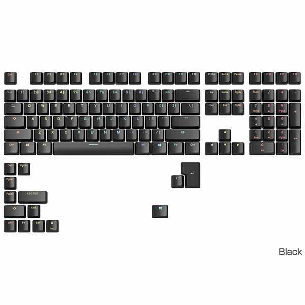 Glorious GMMK ABS Doubleshot V2 USA Base Kit - Bla...