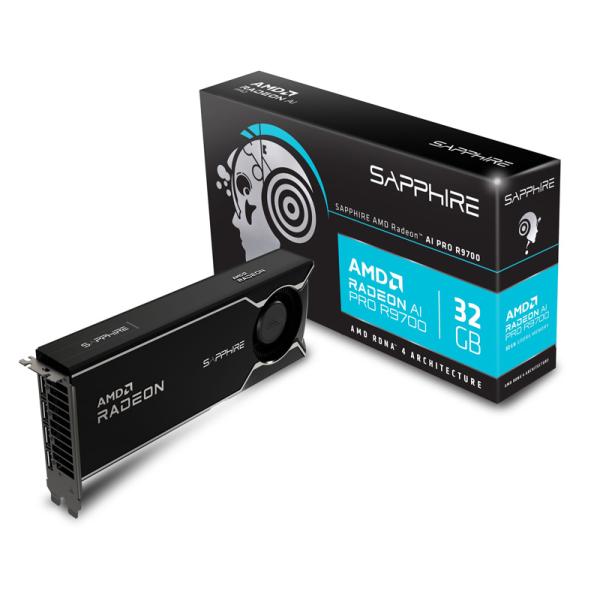 Sapphire SAPPHIRE AMD RADEON AI PRO R9700 32G GDDR...