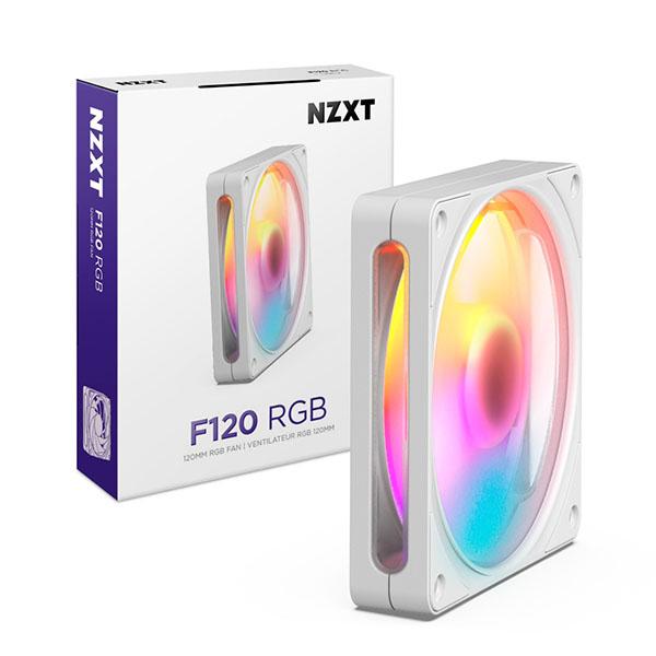 NZXT F120 RGB v2 White ケースファン 120mm×1 ホワイト｜RF-R212...