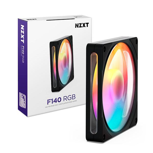 NZXT F140 RGB v2 Black ケースファン 140mm×1 ブラック｜RF-R214...