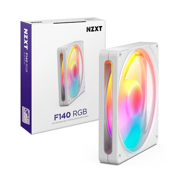 NZXT F140 RGB v2 White ケースファン 140mm×1 ホワイト｜RF-R214...
