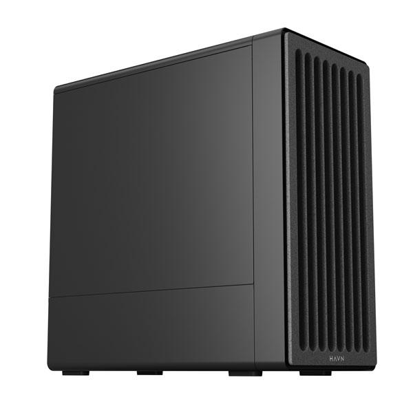 PGG HAVN BF 360 Flow Solid Black ミドルタワー PCケース ブラック...
