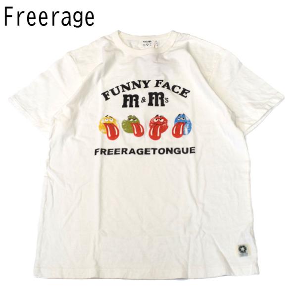 FREERAGE フリーレイジ FUNNY FACE リサイクルコットンTee 224AC762