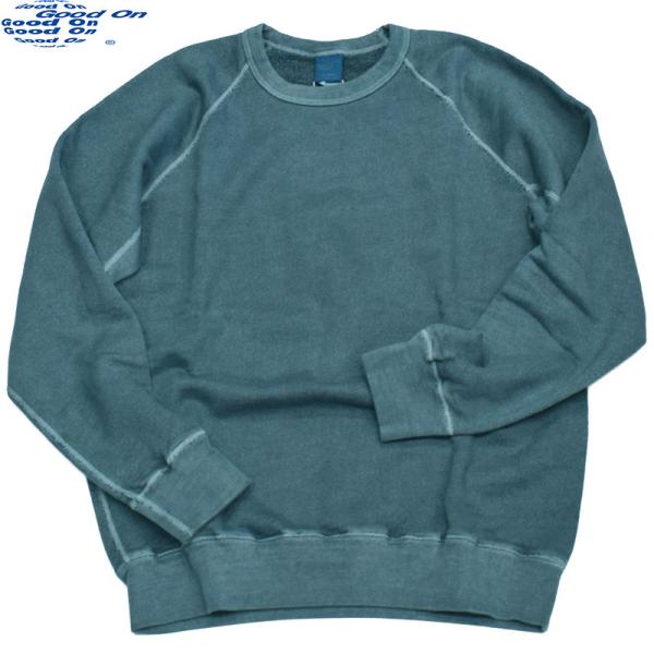 グッドオン GOODON ラグランクルースウェットシャツ P-スレート 101