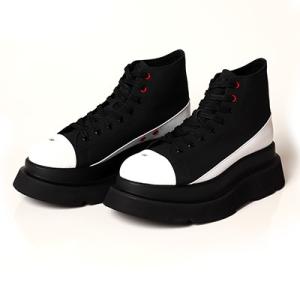 EVANGELION PLATFORM BOOTS (BLACK×WHITE(ASUKA))