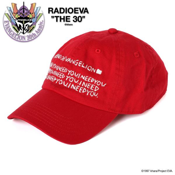 RADIO EVA×IKUMI EMBROIDERY CAP by OpenFolders（RED）