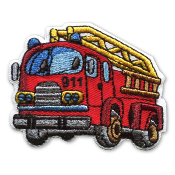 23005 のりものワッペン　はたらく車「消防車」