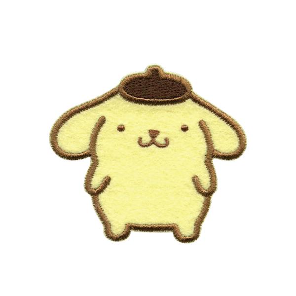 SCW41 サンリオキャラクターズ「ポムポムプリン」ワッペン シール・アイロン両用タイプ