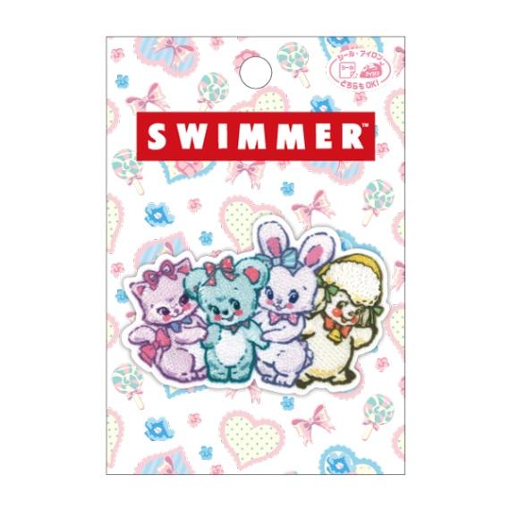 AIP10「SWIMMER」１個付きワッペンキャミー/ハグリー/リバニー/ラッフィーシール・アイロン...