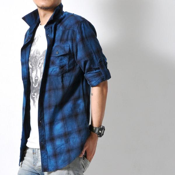 オンプレチェック 長袖シャツ #TS394