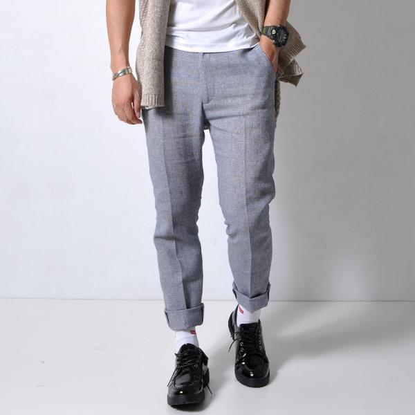 スリム テーパードスラックス #Pant594