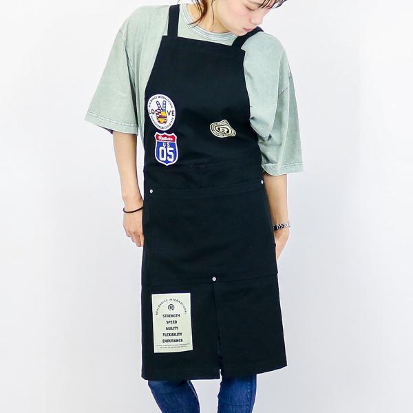 REAL B VOICE PATCH CROSS APRON