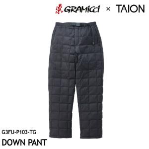 グラミチ × タイオン コラボレーション DOWN PANT ダウンパンツ カラー:Black G3FU-P103-TG [2023年秋冬クリアランス]の商品画像