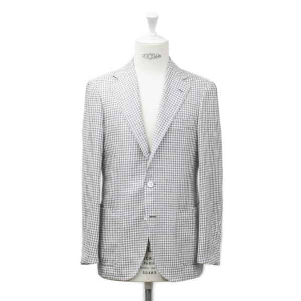 【2月1日〜 PRICE DOWN】4者混 千鳥格子 ライトグレージャケット No-308IN