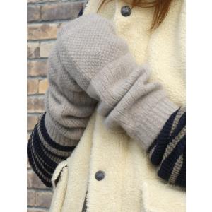 GLEN GORDON（グレンゴードン） フィンガーレスウールアンゴラニット