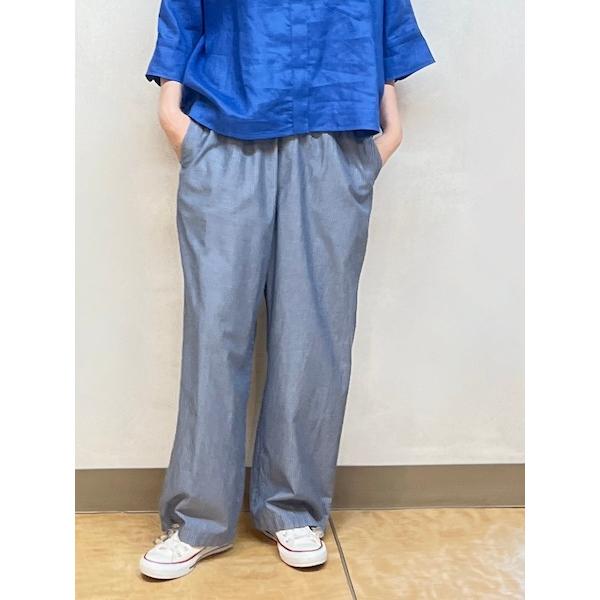 Vas-y Lentement/ヴァジー・ラントマン　　POPLIN STRIPE EASY PAN...