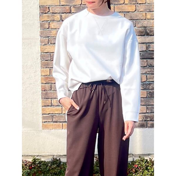 ma couleur/マ クルール　　 ダブルクロスジョーゼットオーバーサイズプルオーバー　・　J-...