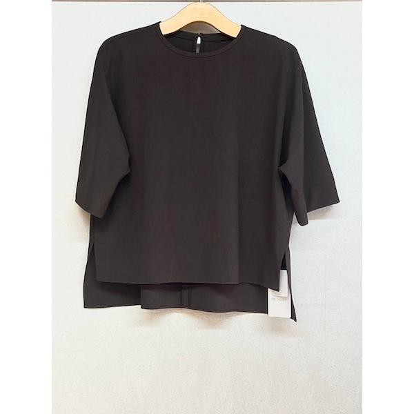 ma couleur/マ クルール　杢調ストレッチツイル オーバーサイズ６分袖プルオーバー　 ・　J...