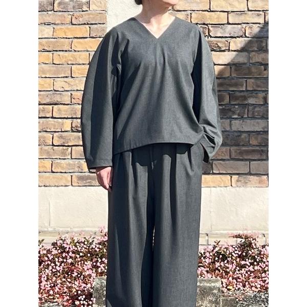 SALE 　ma couleur/マ クルール　　ソフト裏起毛 フォルムプルオーバー　・　J-482...