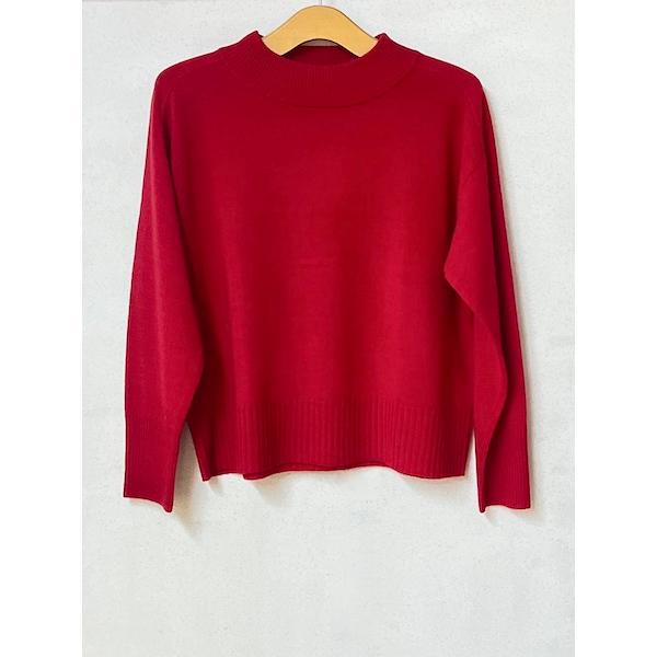 SALE　maomade/マオメイド 　　メリノウールモックネックプルオーバー　・　551107