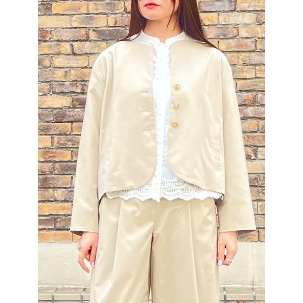 Ventｄ’ouest /ヴァンドゥエスト　T/C/Rオックスフォード ノーカラージャケット　・　V...