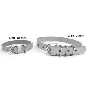 [#A8893]サクラ犬具製作所　本革　麻の葉文様　和柄型押し模様首輪 　日本製