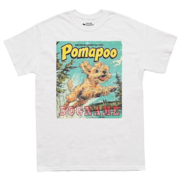 SAKURA DOGWARE FACTORY 名入れ　ユニセックス　Tシャツ　アメコミ風ヴィンテージ...